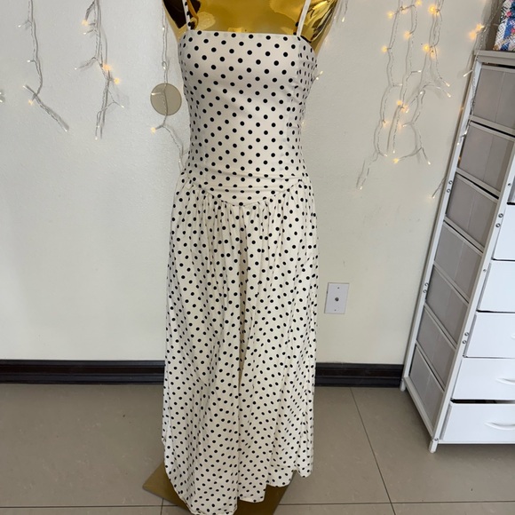 Polka Dot Spaghetti Strap Dress - Picture 12 of 16